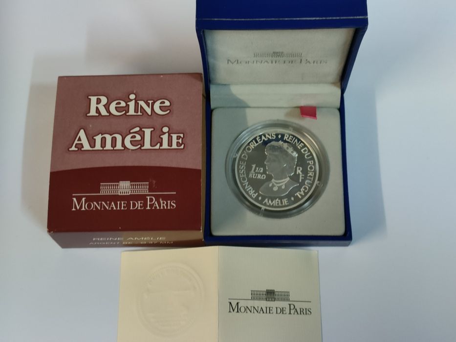 França moeda 1/2 euro - REINE AMÉLIE 2006 / Prata PROOF