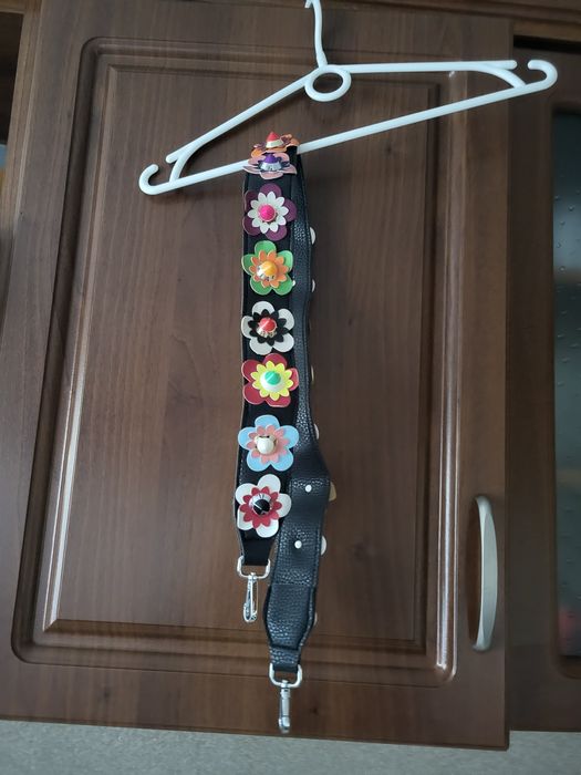 Pasek do torebki kwiaty 3d