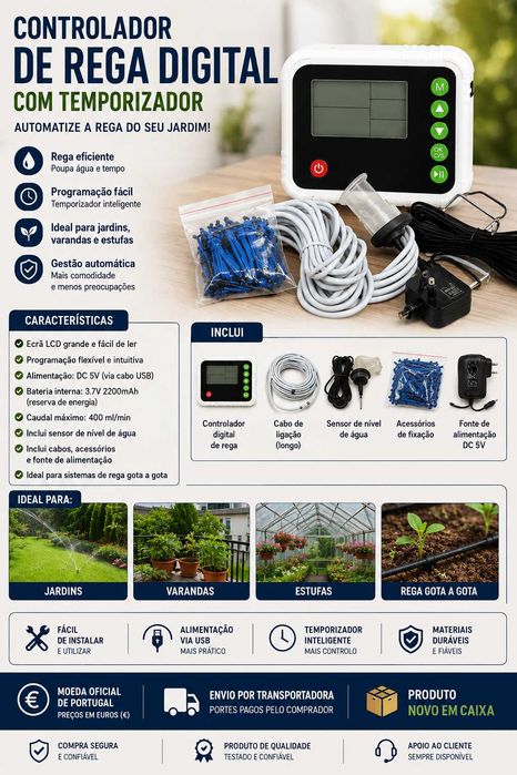 Controlador de rega digital automático BSV-IC018S