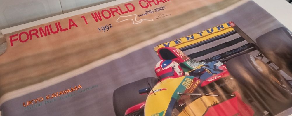 Poster publicitário GP África Sul 1992