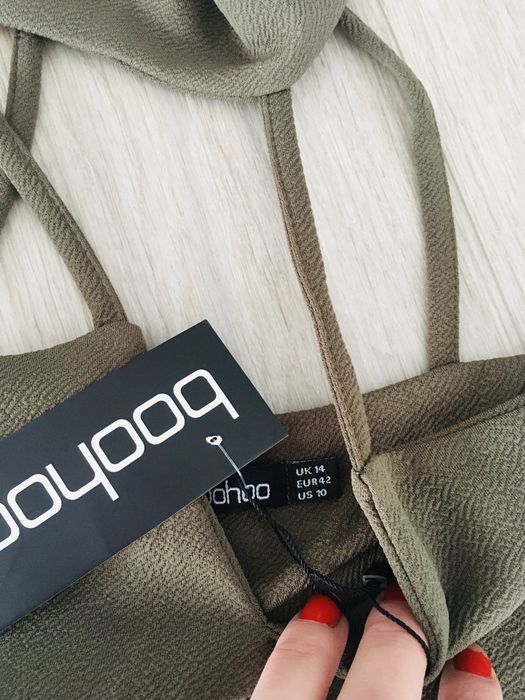 Zielona sukienka Khaki rozmiar 42