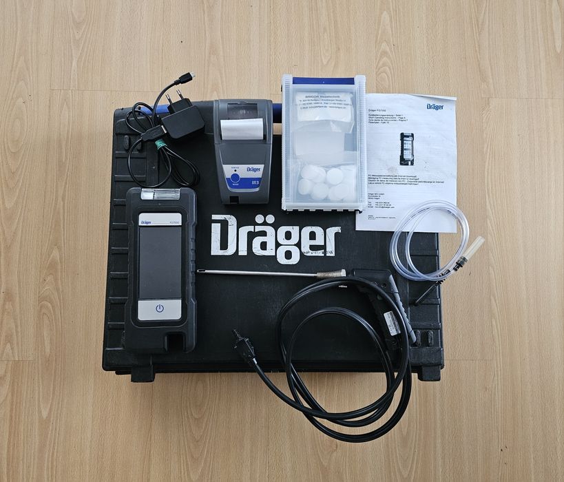 DRAGER FG7000 FG 7000 Analizator Spalin Kolorowy Wyświetlacz ZESTAW