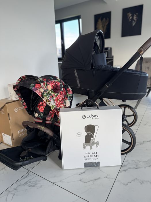 Wózek Cybex Priam 2.0 , jak nowy! Mega zestaw!