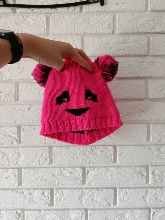 Czapka Panda różowa