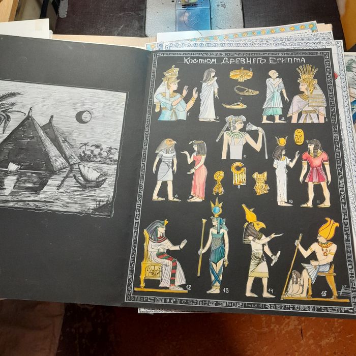 Таблицы рисунки Истории костюма.