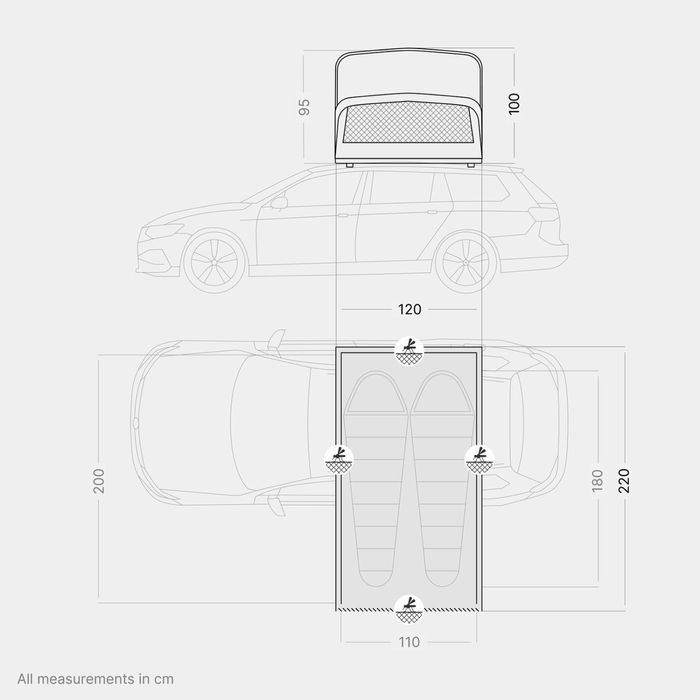 TENDA DE TEJADILHO QEEDO FREEDOM COMPACT