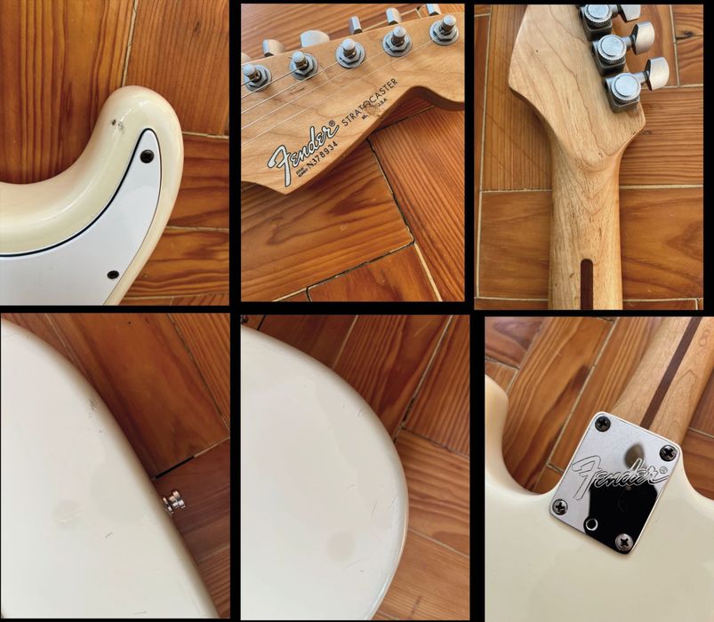 Fender Strat Deluxe with Rosewood Fretboard Olympic WHITE