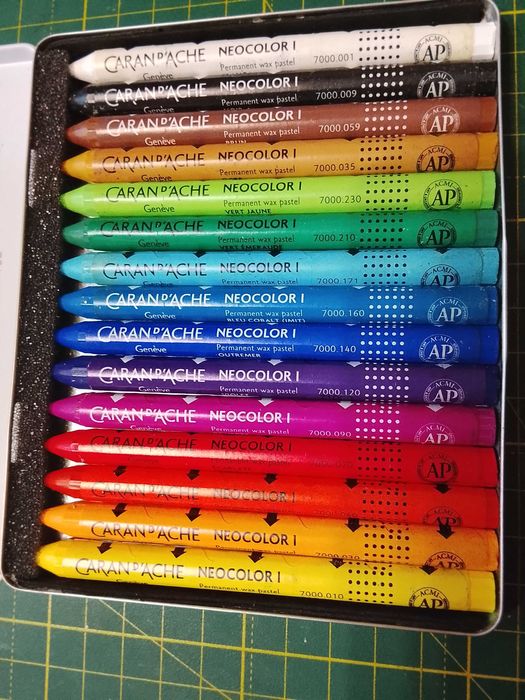 Пастель воскова водостійка Caran d'Ache Neocolor l Набір 15 штук