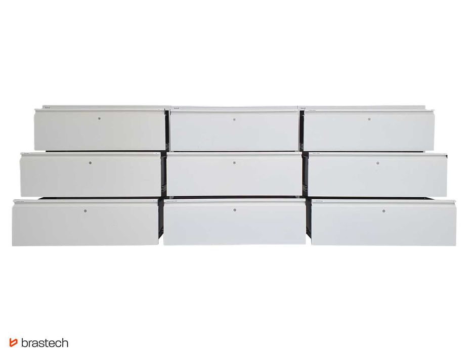 Szafa z szufladami 101x300x45 cm metalowy