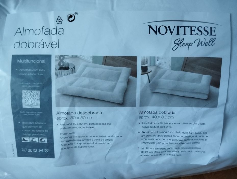 Almofadas duplas novas