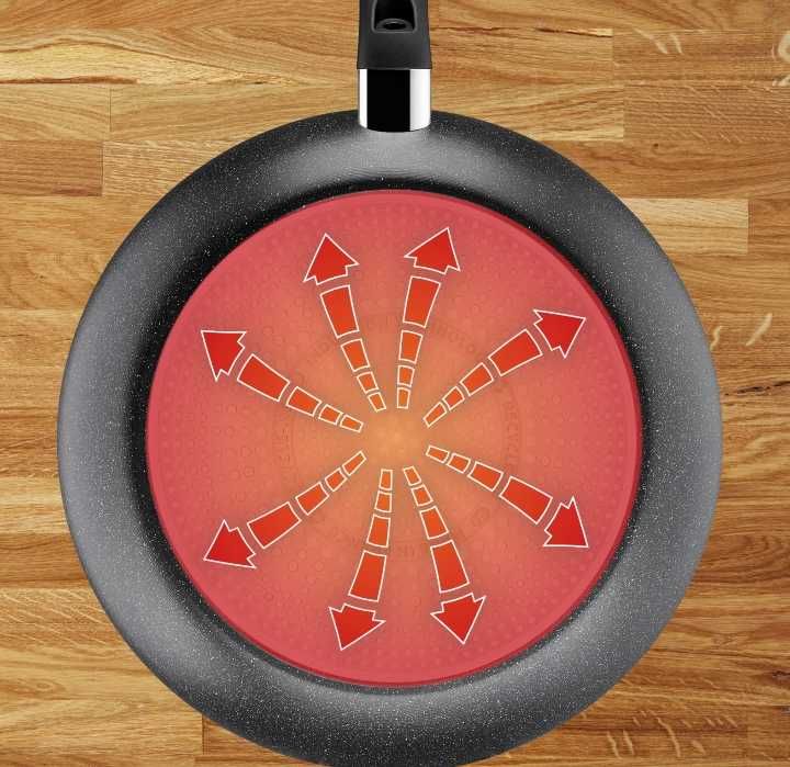 OoZestaw patelni Tefal Dark Essential 3 elementy indukcja 20/24/28 cm DARMOWA DOSTAWA