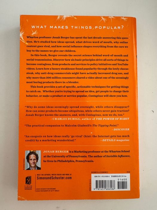 Contagious: Why Things Catch On