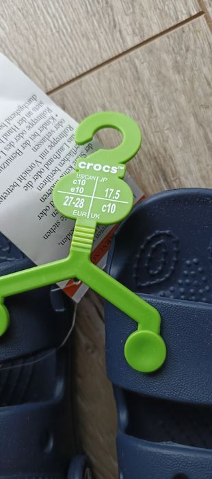 Nowe sandałki Crocs 27/28 granatowe croksy