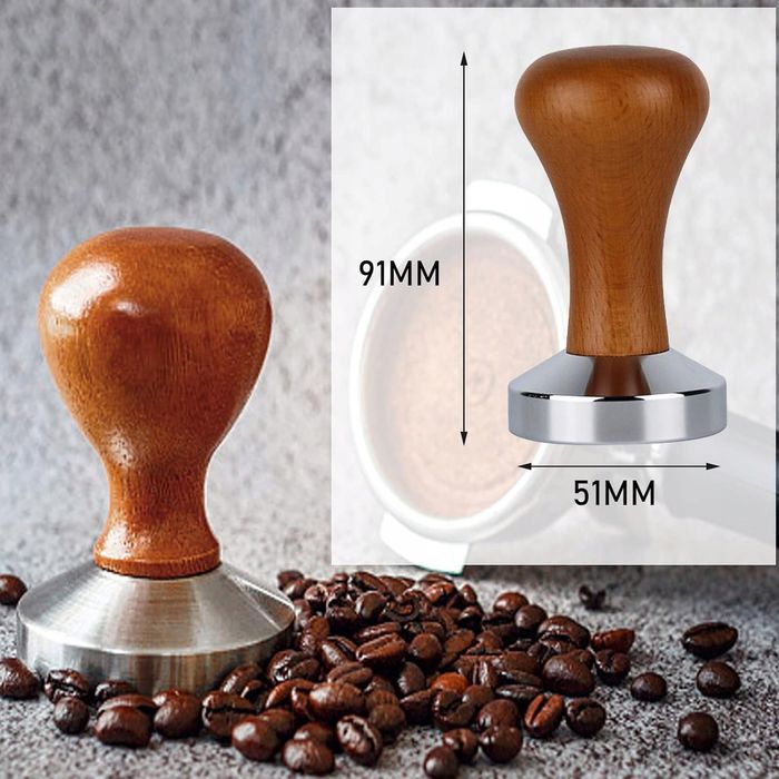 Tamper 51 mm do kawy ze stali nierdzewnej