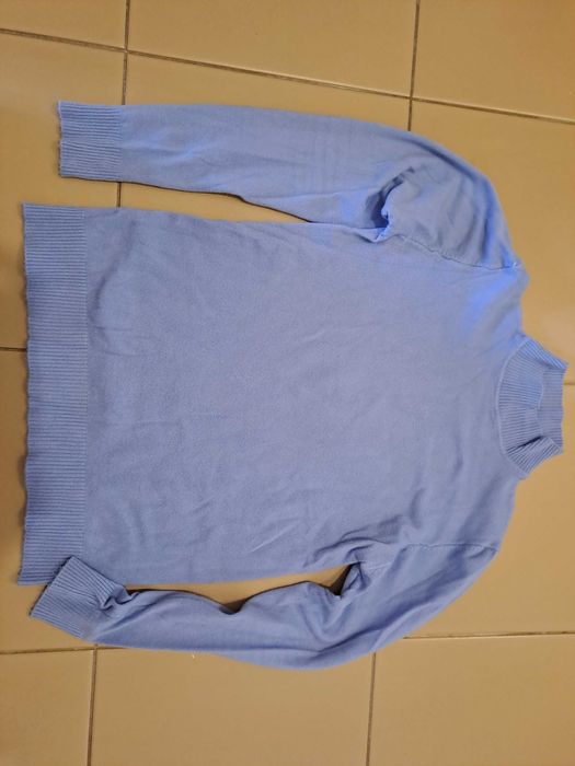 Camisola Azul Lavanda Gola Subida