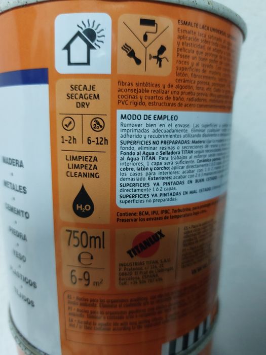 Tinta esmalte Azul Luminoso 0.75L