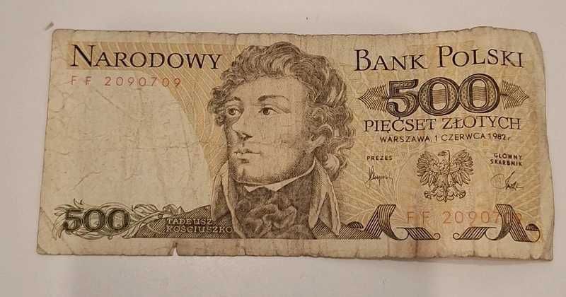500 złotych 1982 – Tadeusz Kościuszko (PRL)