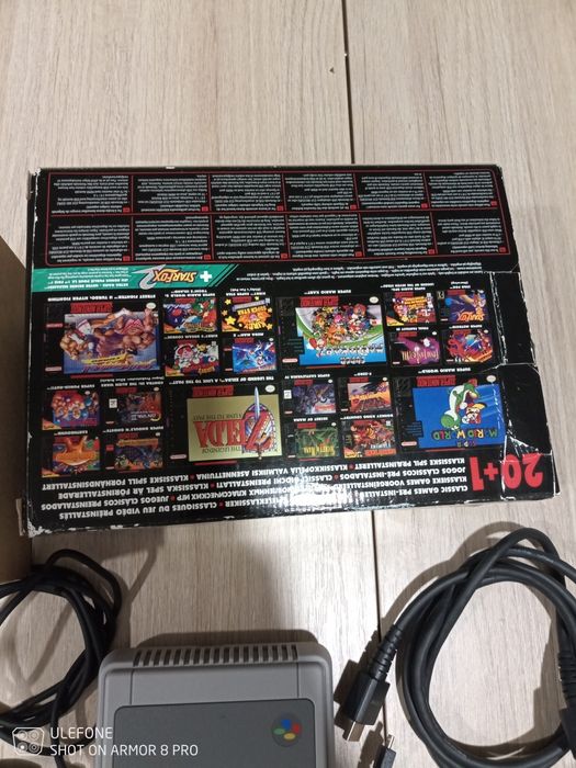 Super nintendo mini com 21 jogos