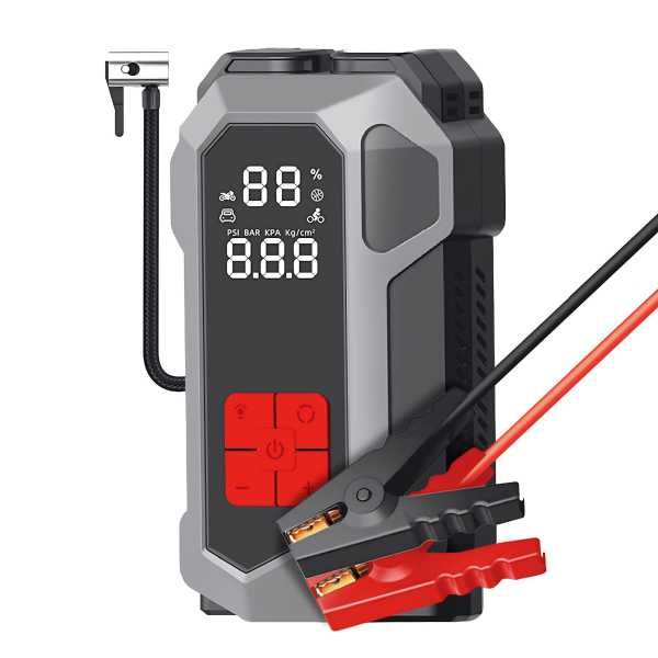 Пускозарядний пристрій 4в1 TITANUM JSQ18 2000A 10000mAh Бустер, компресор, Power Bank і ліхтарик