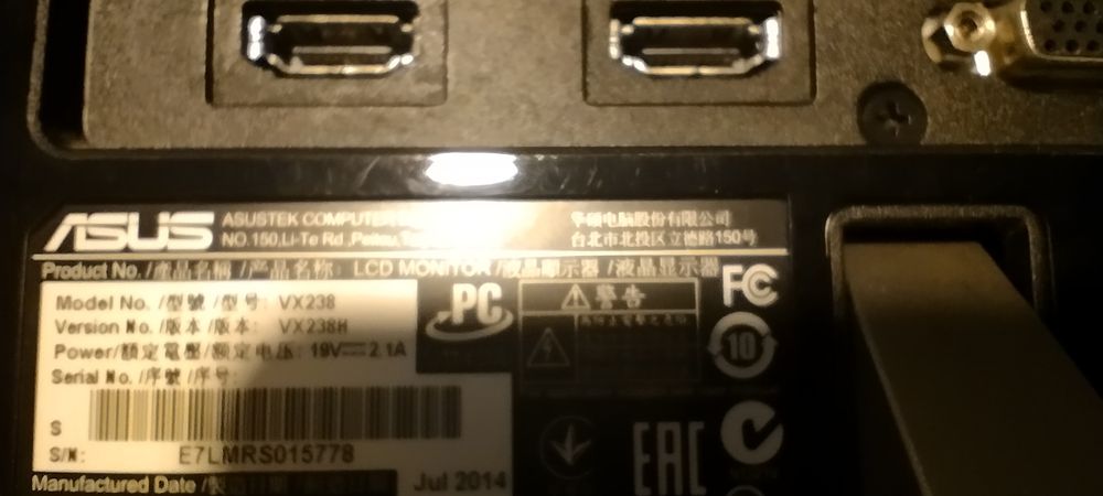 Monitores ASUS,Samsung, Acer - peças