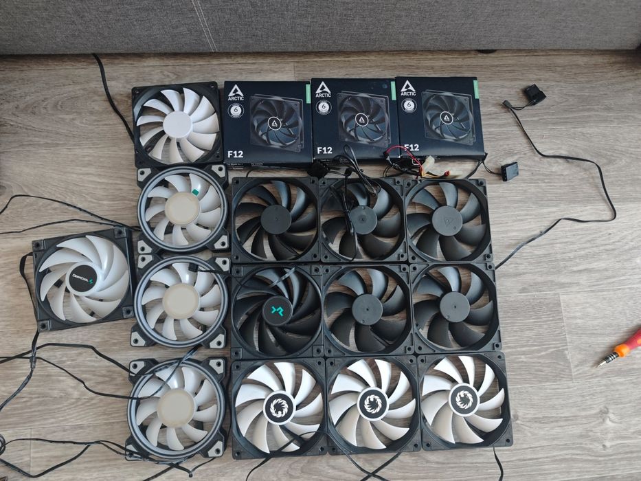 Вентиляторы для ПК. 120мм 4pin, RGB.