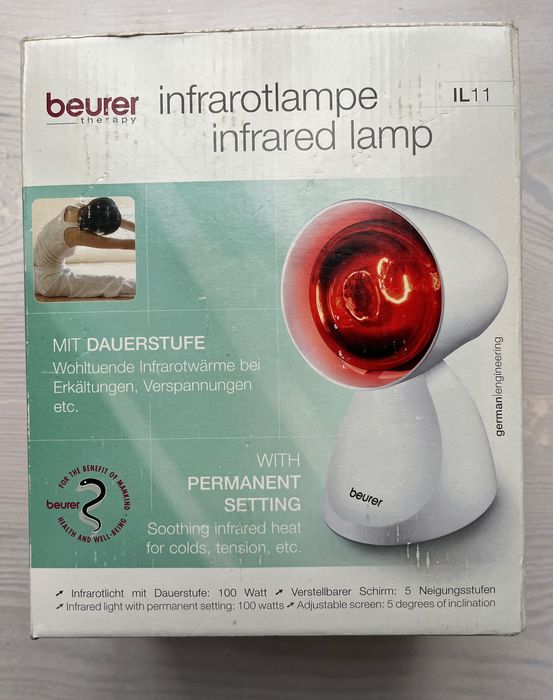 інфрачервона лампа Beurer IL11 — нова, 100W, повний комплект