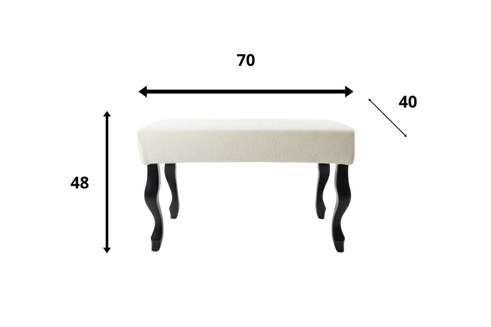 Ławeczka podnóżek pufa do przedpokoju, salonu