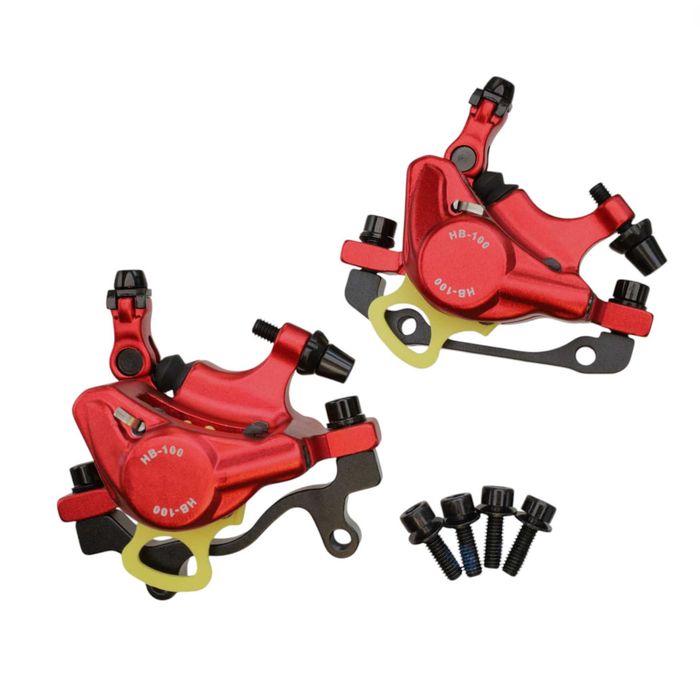 Nowe! ZOOM XTECH HB100 hamulce hydrauliczne mechaniczne czerwone