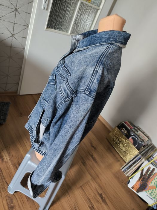 Katana jeansowa kurtka 90's vintage damska unisex L/XL niebieska