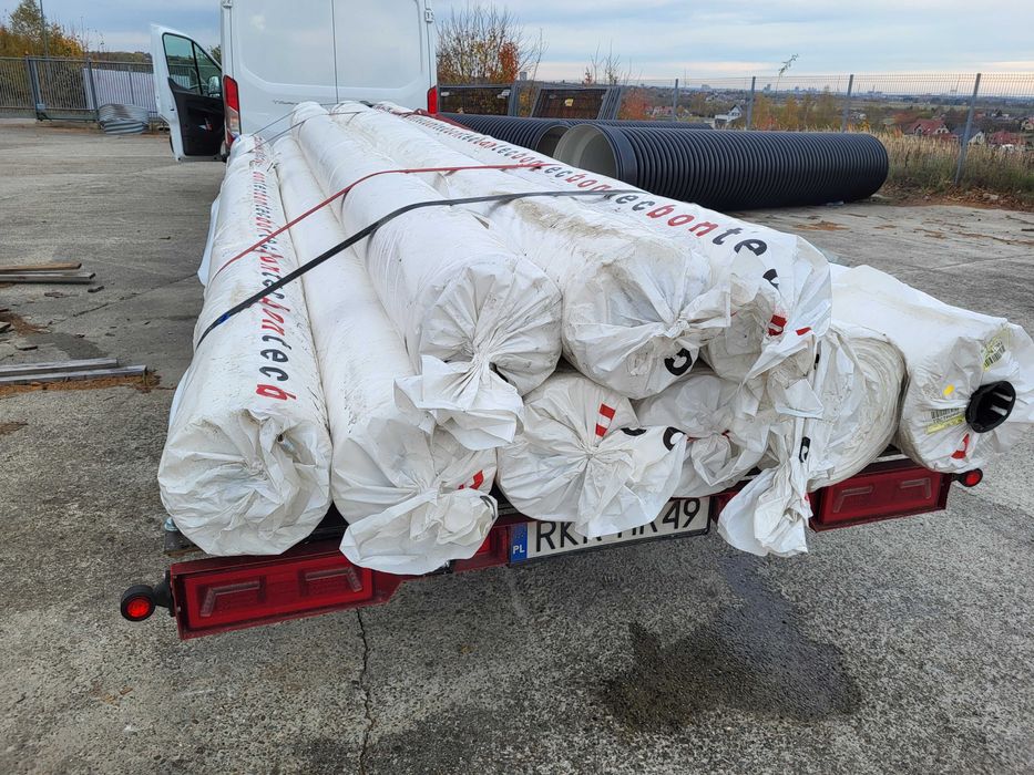 Geowłóknina drogowa 12kN, włóknina, mata separacyjna do 6m szerokości.