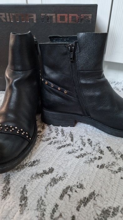 Botki skóra Prima Moda