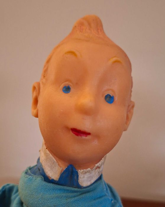 Fantoches de mão Tintin antigos.