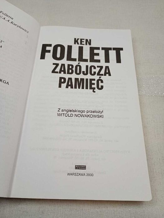 Zabójcza Pamięć. Ken Follett