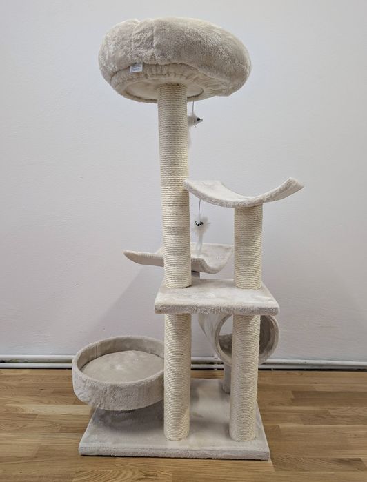 Penelope Drapak dla Kota Beżowy 55x40x116cm Średniej Wielkości