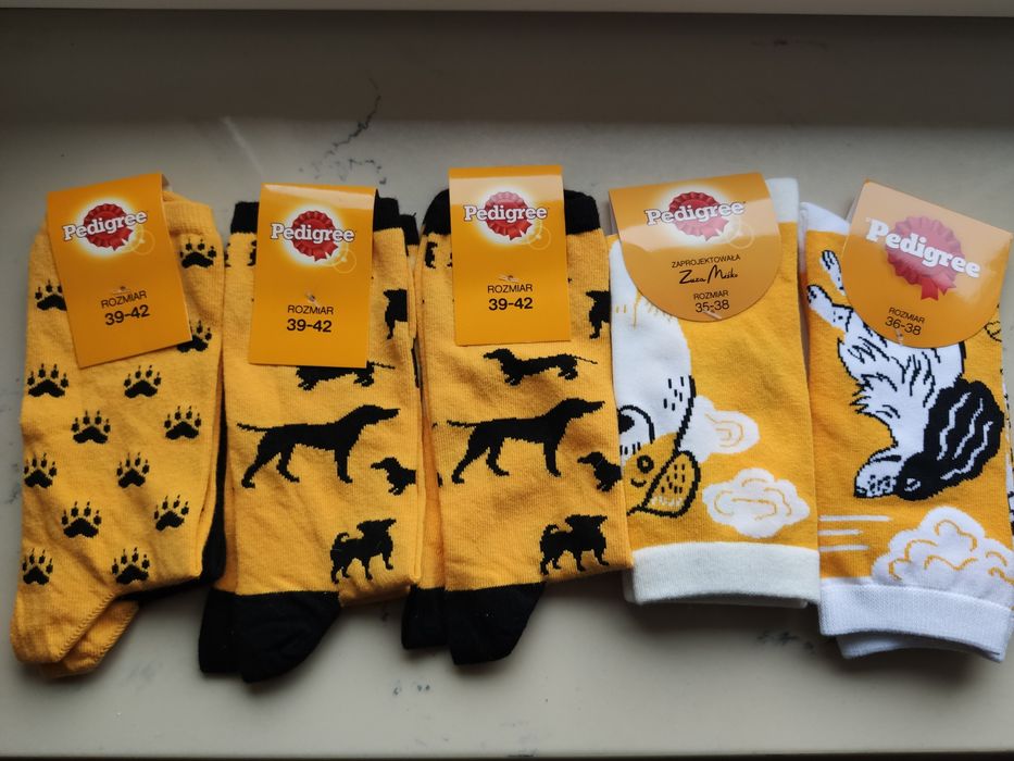 Urocze skarpetki w pieski i kotki, damskie rozmiary