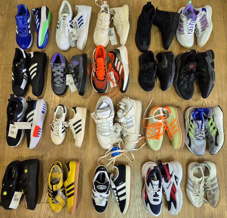 Кросівки оптом Adidas,  Reebok. Сток кроссовок Adidas опт. лоти спорт.