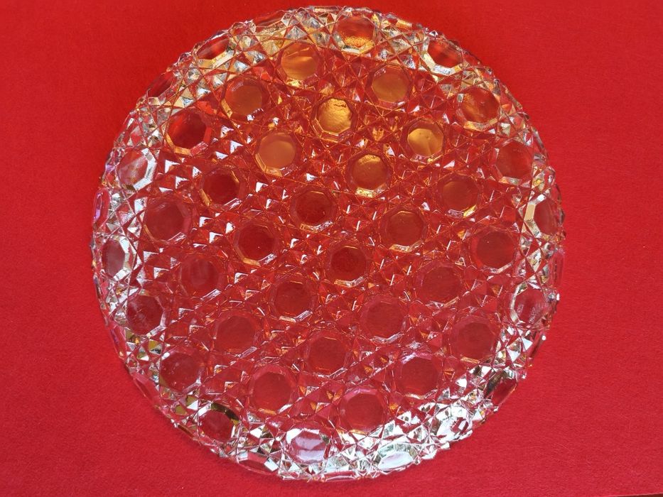 Prato de vidro para bolos