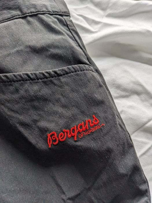 BERGANS spodnie trekkingowe outdoor turystyczne górskie rozm S czarne