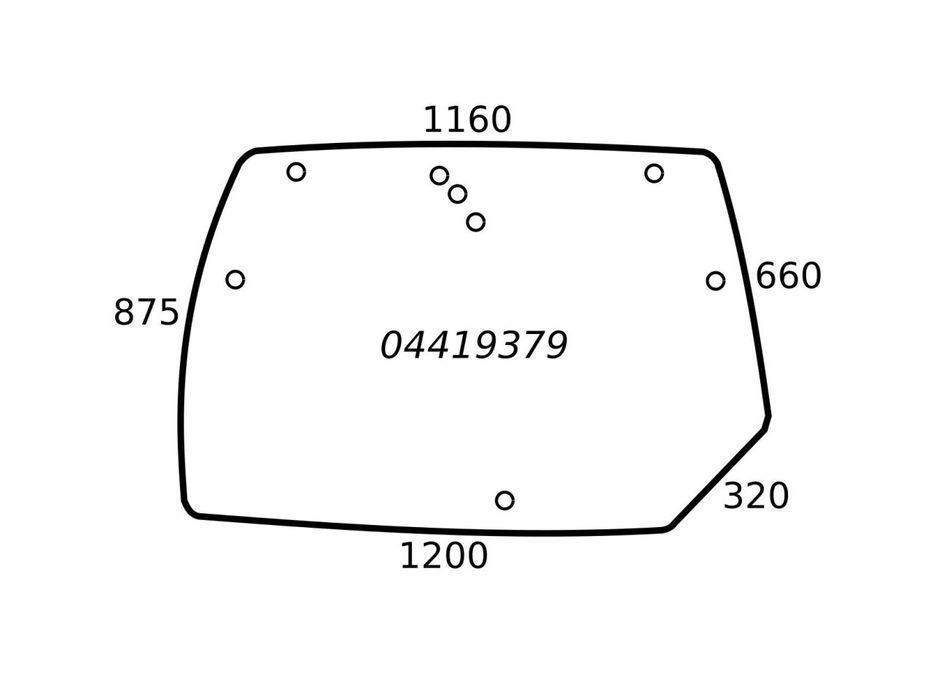 szyba tylna deutz fahr lamborghini