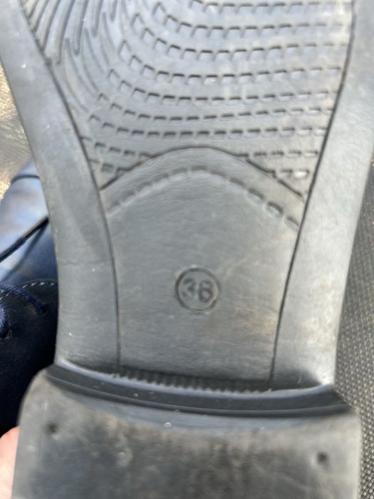 Buty - Pantofle chłopięce komunijne granatowe