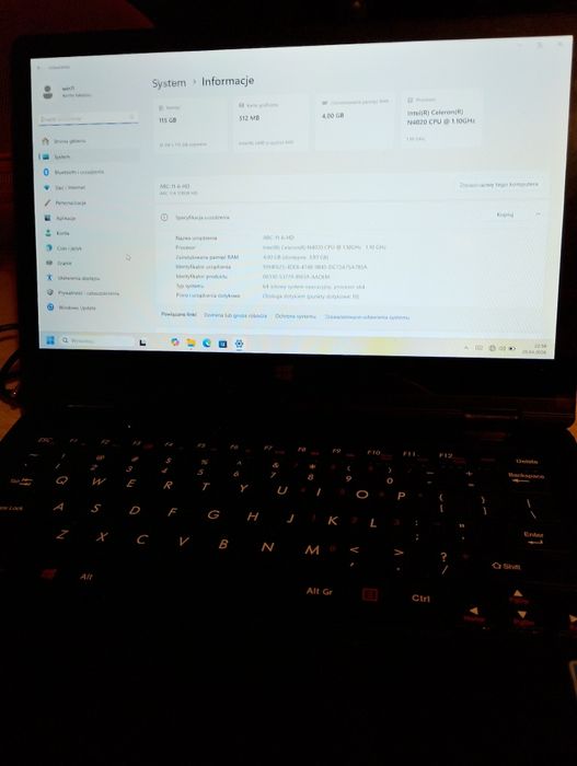 Ultrabooki techebite arc 11.6 hd  4/128 windows 11 pro  nowy