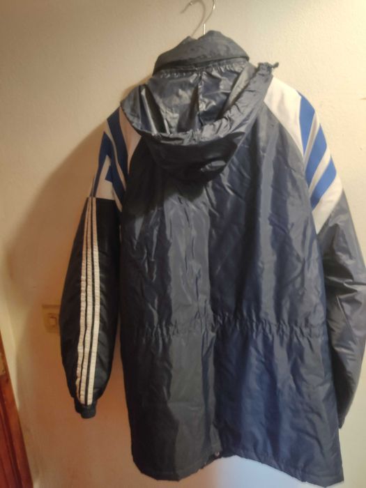 Casaco desportivo azul e branco Adidas XL