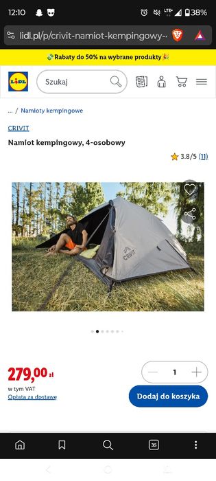 Namiot nowy 4 OSOBOWY PILNE