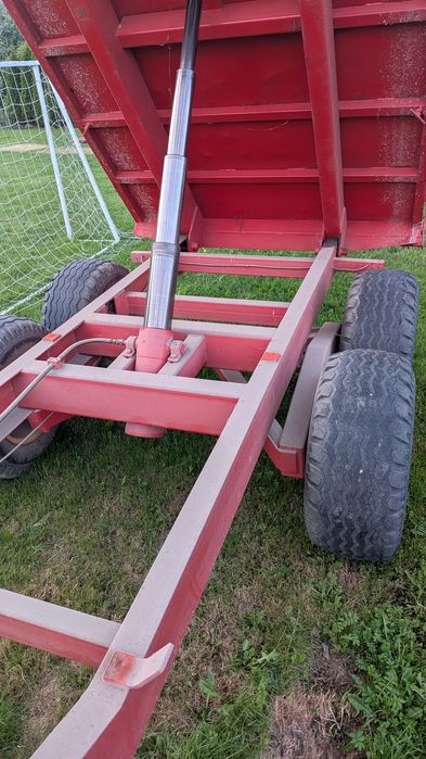 Przyczepa tandem 8t podwójne borty, zamiana.