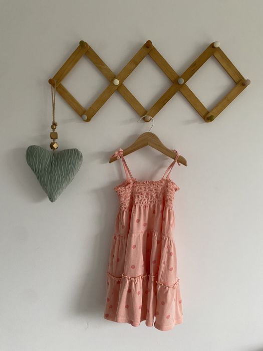 Sukienka kappahl 86/92 morelowa koralowa w pomarańcze