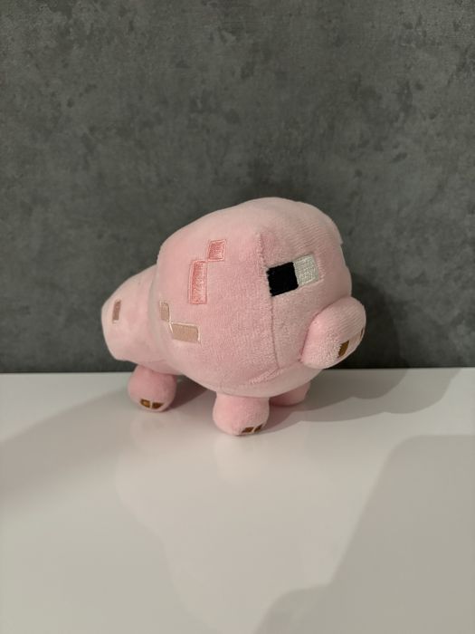 Мягка іграшка в вигляді свині з майнкрафту