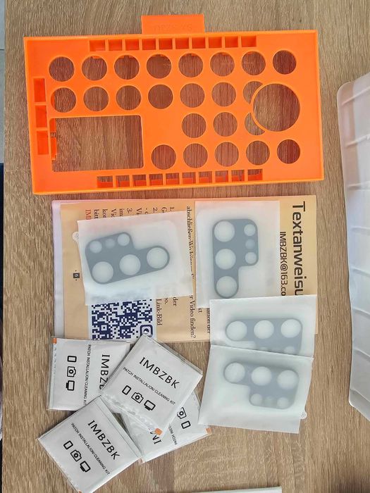 IMBZBK Zestaw 4+4 Szkło hartowane + szkło aparat do Samsung S23 Ultra