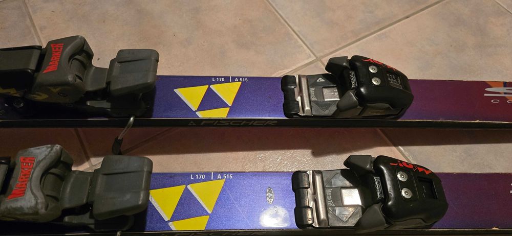 Narty Fisher composite 2 - 170 cm z wiązaniami