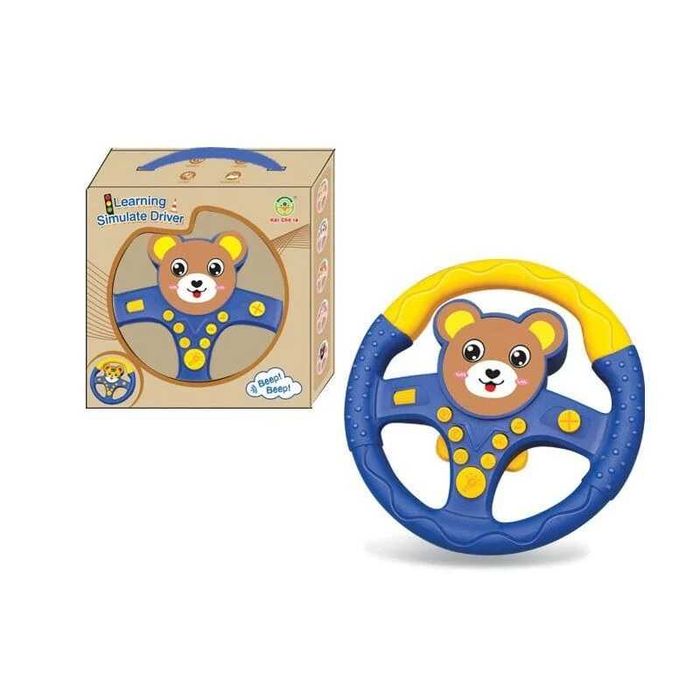 Кермо з присосками Ведмежа, сирени, мелодії, звук, світло, 20 см