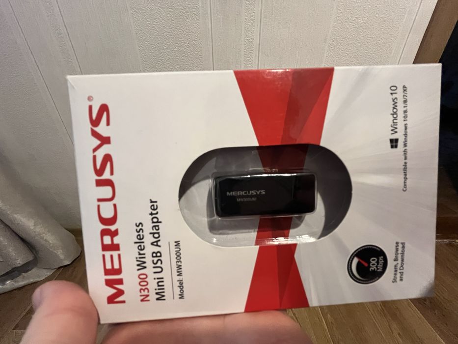 бездротовий міні USB-адаптер Mercusys MW300UM стандарту N300